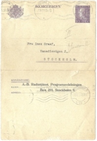 Invitation to perform on radio in 1928